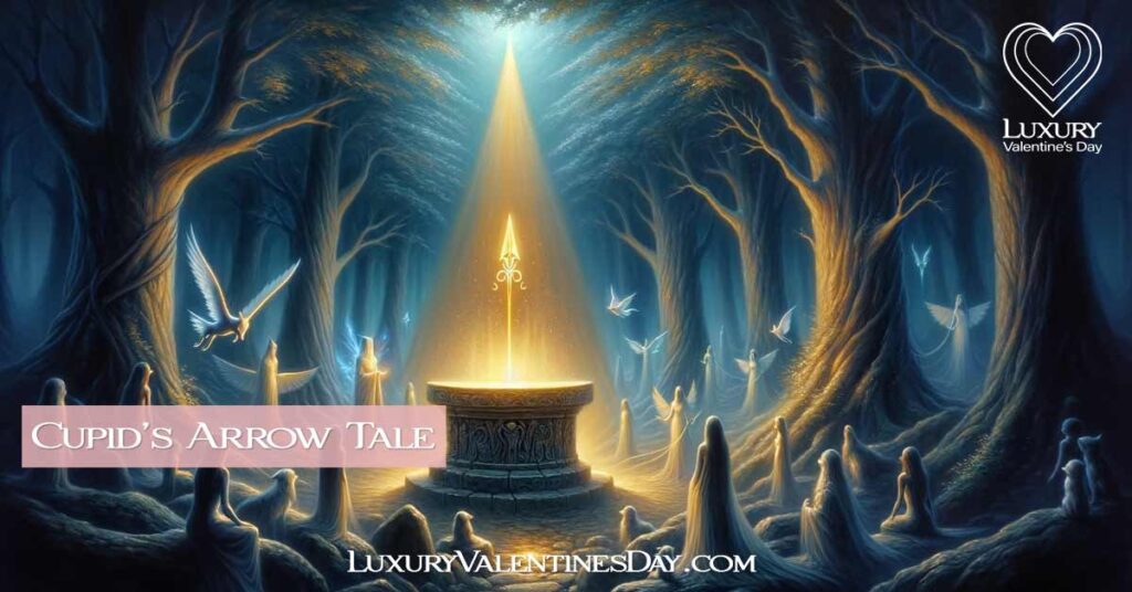 Mystical Forest with Golden Arrow Altar | Luxury Valentine's Day