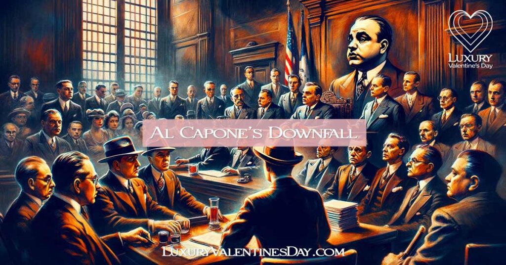 Al Capone's Tax Evasion Trial in Courtroom | Luxury Valentine's Day