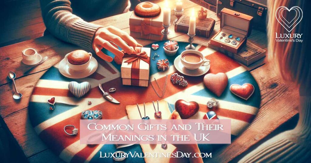 UK couple exchanging personalized Valentine's Day gifts. | Luxury Valentine's Day