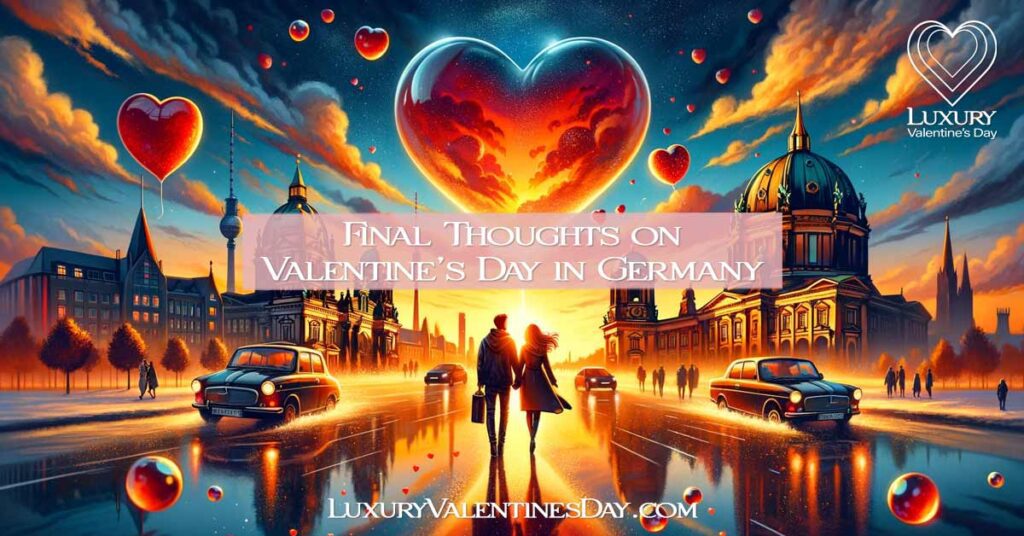 Couple reflecting on their Valentine's Day experiences in Germany. | Luxury Valentine's Day