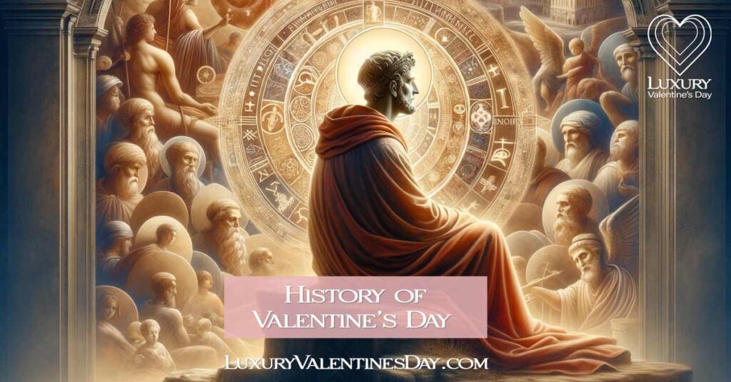 Artistic depiction of Saint Valentine in early Christian Rome. | Luxury Valentine's Day