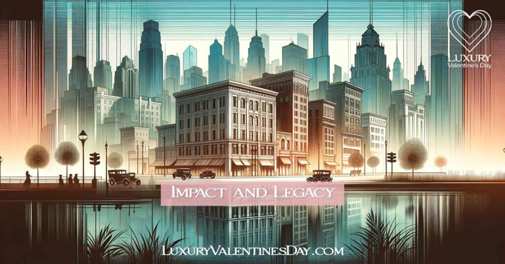 Modern Cityscape with Prohibition Era Influences | Luxury Valentine's Day