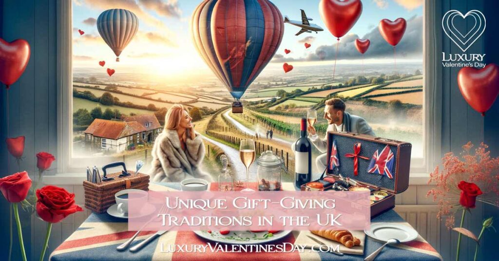 Couple enjoying a unique Valentine's Day gift experience in the UK.