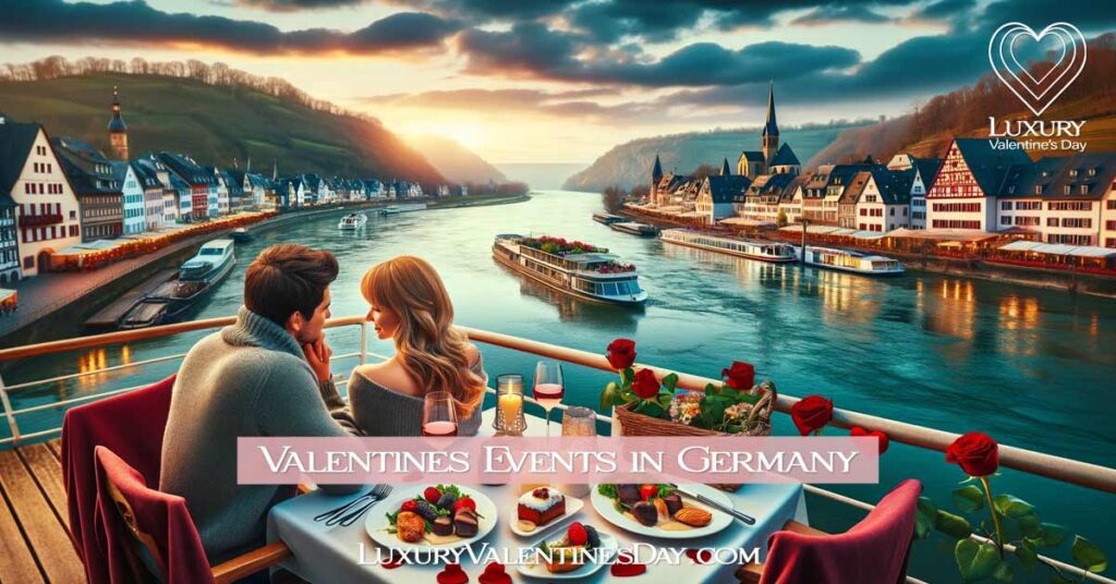 Romantic Rhine River cruise in Germany during Valentine's Day. | Luxury Valentine's Day