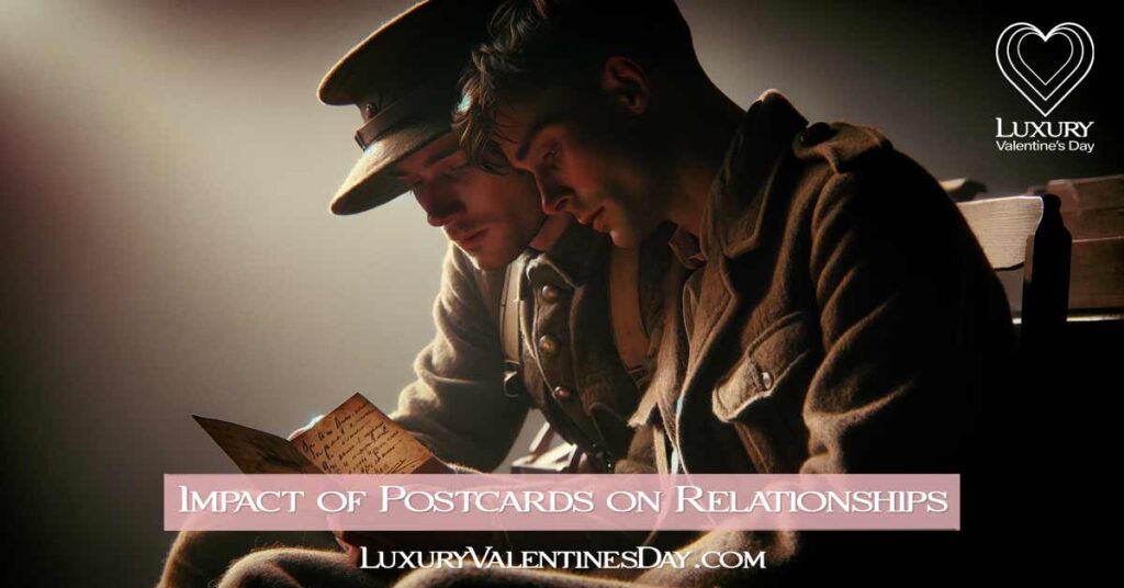WW1 Couple Reading a Postcard Together | Luxury Valentine's Day