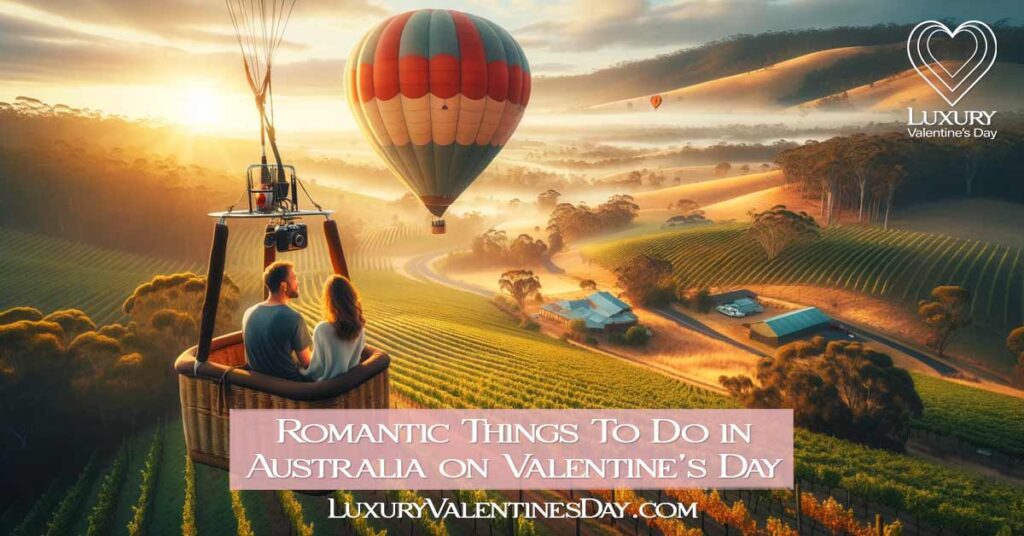 Couple on Hot Air Balloon Ride in Yarra Valley | Luxury Valentine's Day