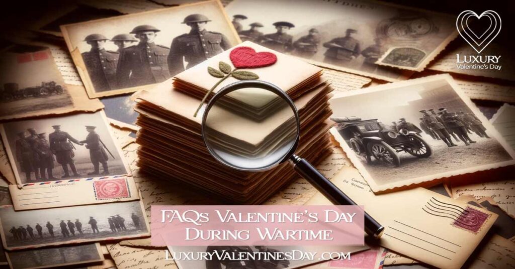 Historical Letters and Postcards with Magnifying Glass | Luxury Valentine's Day