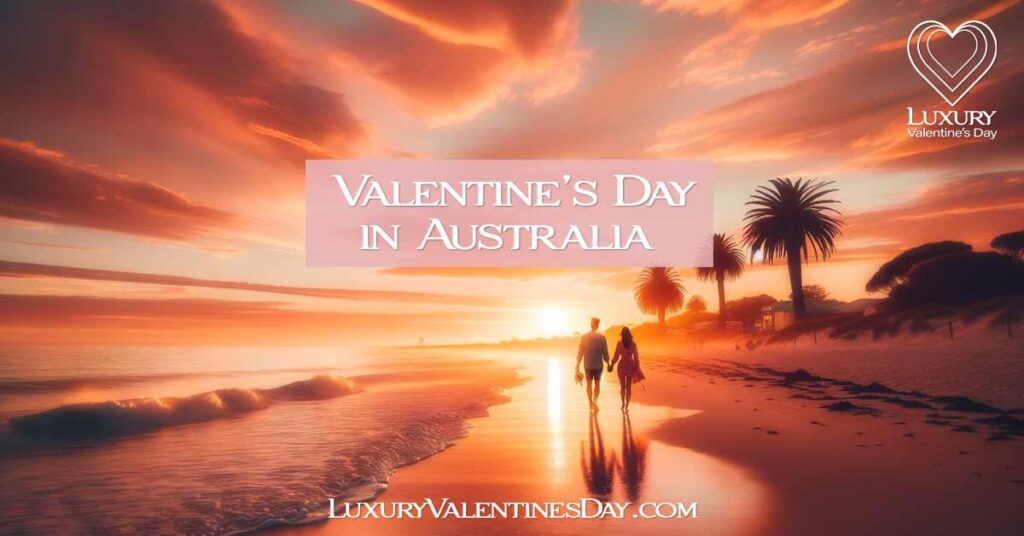 Romantic Australian Beach Sunset with Couple | Luxury Valentine's Day