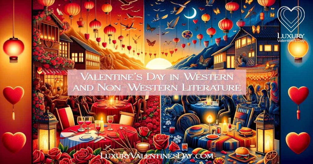 Contrasting Western and Non-Western Valentine's Day celebrations in literature. | Luxury Valentine's Day