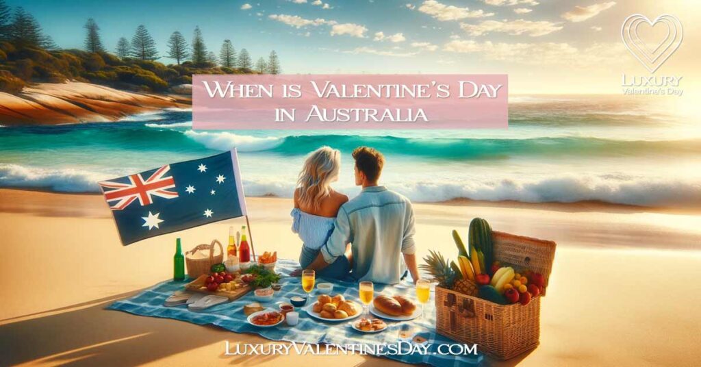 Romantic Summer Picnic on Australian Beach | Luxury Valentine's Day