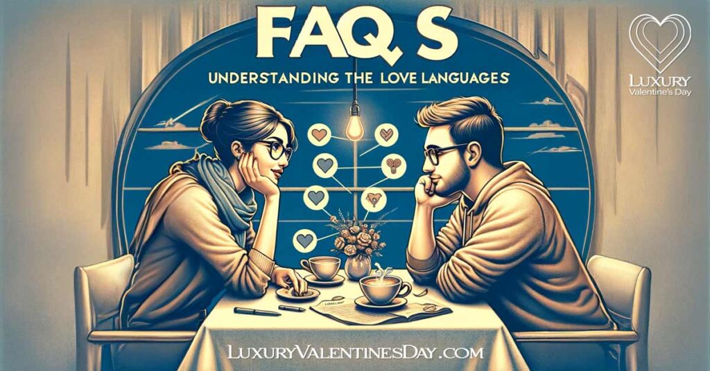 Love Languages FAQs:Couple taking a love language quiz together in a cozy setting. | Luxury Valentine's Day