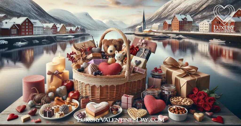 Norwegian Valentine Gifts: Valentine's Day gift hamper with traditional and modern gifts in Norway. | Luxury Valentine's Day