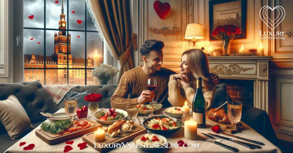 Romantic Themed Dinner at Home in Poland | Luxury Valentine's Day