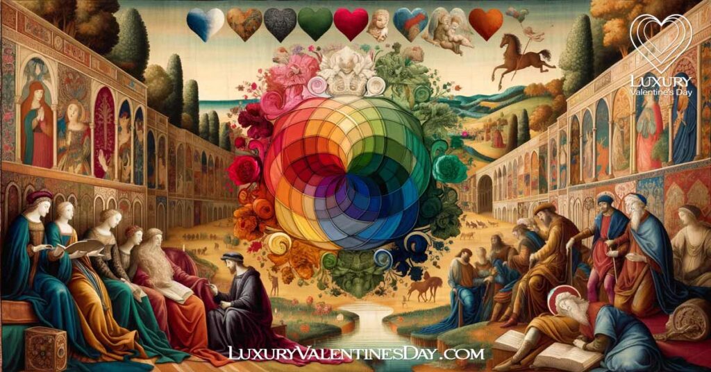 Medieval and Renaissance romantic art and literature scenes. | Luxury Valentine's Day