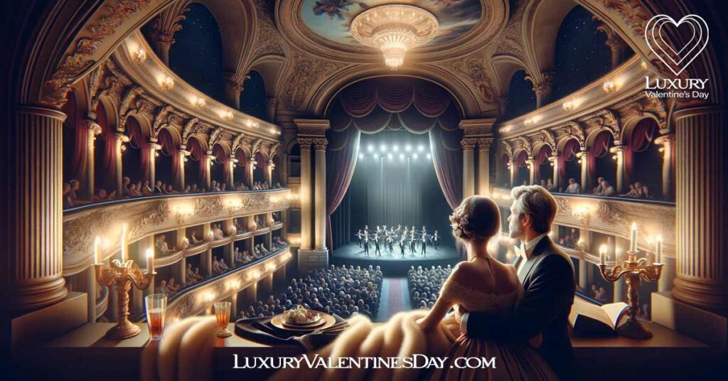 Cultural and Artistic Valentine Date Ideas: Elegant opera night with a couple in a private balcony | Luxury Valentine's Day