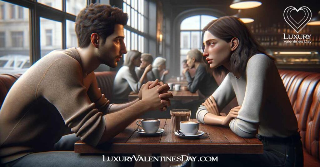 Friendly Date vs Romantic Date Ambiguous Dating Situations: Deep conversation at a cozy café | Luxury Valentine's Day
