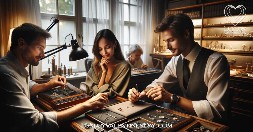 Personalized Luxury Valentines Day Date Ideas: Bespoke jewelry making session for a couple | Luxury Valentine's Day