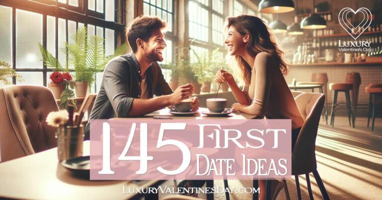 First Date Ideas : Cafe first date with couple enjoying coffee | Luxury Valentine's Day
