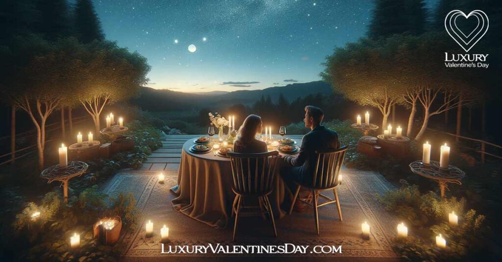 Romantic First Date Ideas : Dining under the stars on a romantic first date | Luxury Valentine's Day