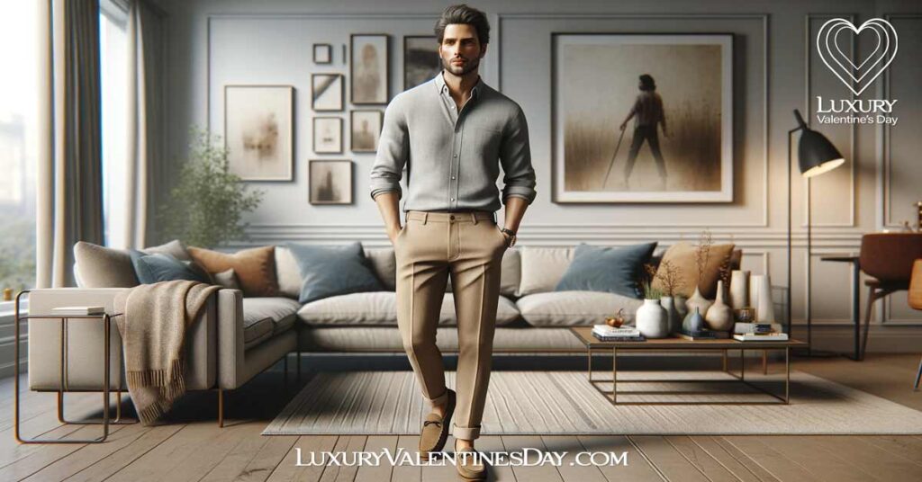 What to Wear on a First Date at Her House : Man dressed for a first date at her house | Luxury Valentine's Day