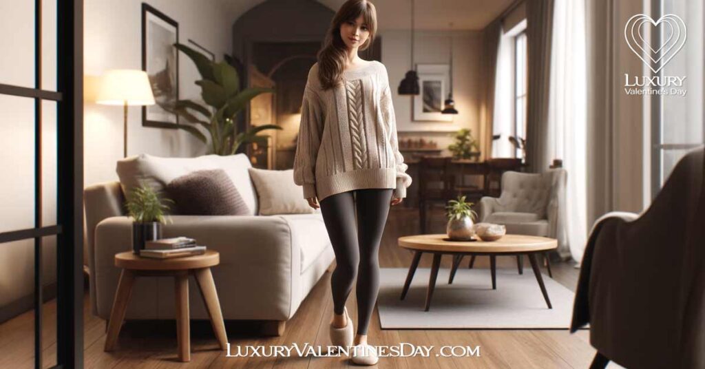 What to Wear on a First Date at His House : Woman dressed for a first date at his house | Luxury Valentine's Day