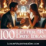 Alphabet Date Ideas Beginning with Letter R : Couple having a romantic dinner at a fancy restaurant | Luxury Valentine's Day