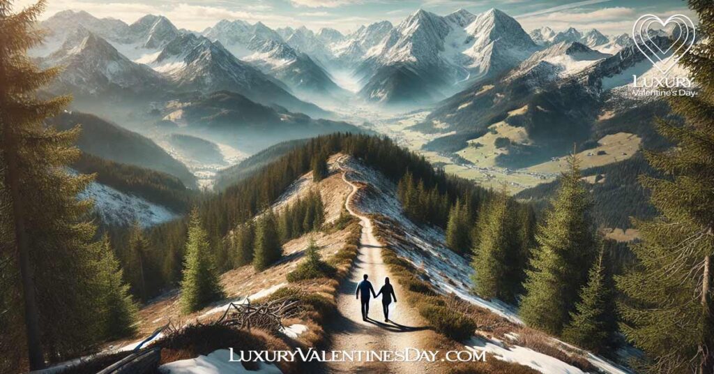 Nature Landscape in Austrian Valentine's Day : Romantic Valentine's Day hike in the Austrian Alps. | Luxury Valentine's Day