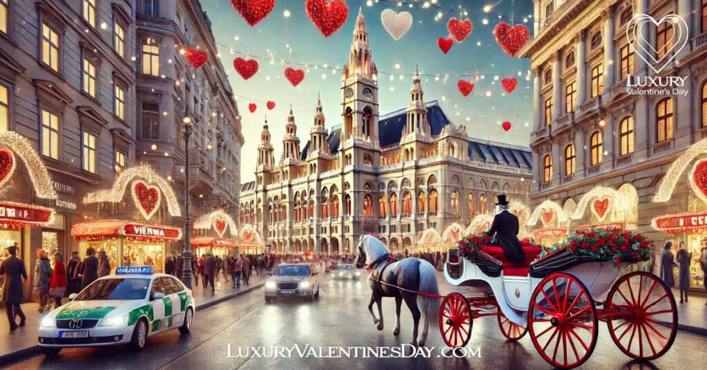 Regional Valentine's Day Celebrations Austria : Valentine's Day celebration in Vienna with a horse-drawn carriage. | Luxury Valentine's Day