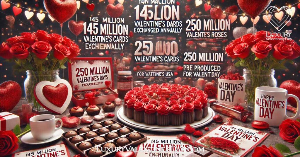 Valentine's Day in the USA Fun Facts : Valentine's Day cards, chocolates, and red roses with fun facts about Valentine's Day in the US | Luxury Valentine's Day