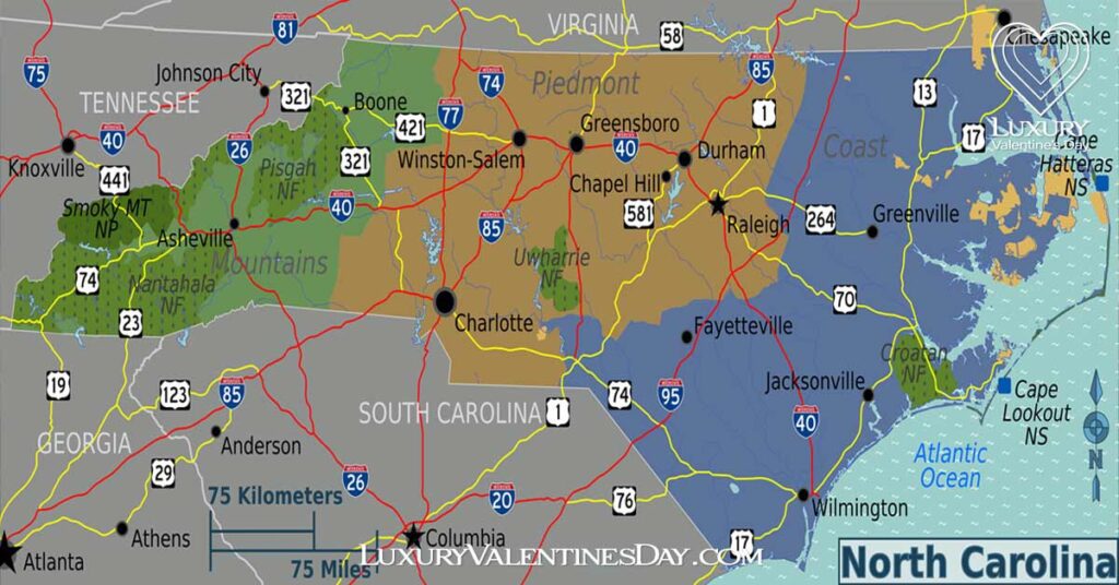 Dating and Valentine's Day in North Carolina NC | Luxury Valentine's Day