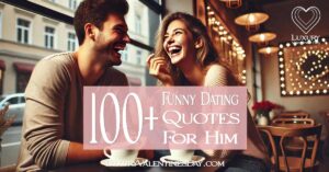 Funny Dating Quotes for Him : Playful couple laughing together on a cozy cafe date | Luxury Valentine's Day