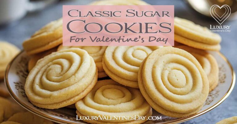 Classic Sugar Cookie Recipe for Valentine's Day | Luxury Valentine's Day