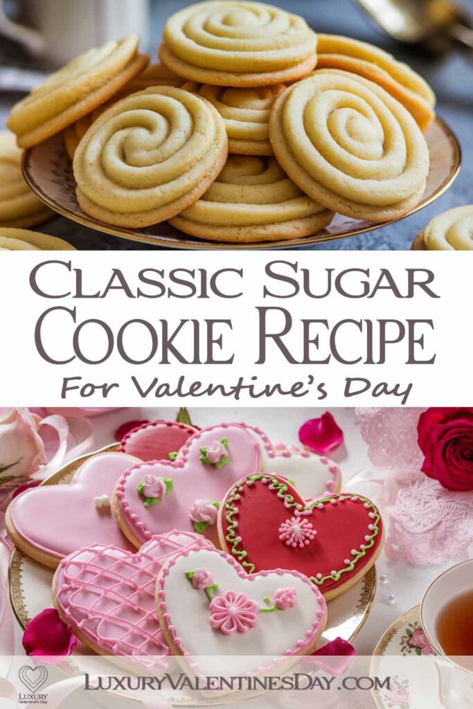 Classic Sugar Cookie Recipe for Valentine's Day | Luxury Valentine's Day