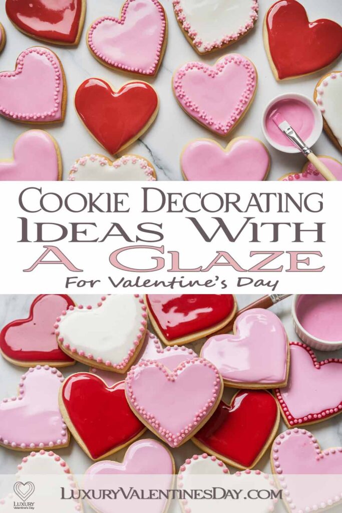 Cookie Decorating Ideas with Glaze | Luxury Valentine's Day