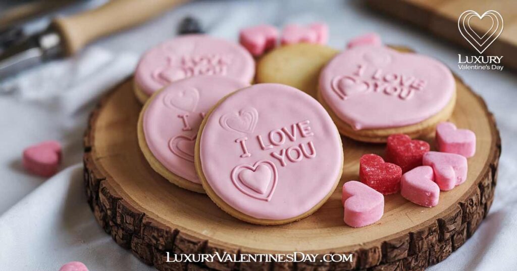 Embossed Decorated Cookies | Luxury Valentine's Day