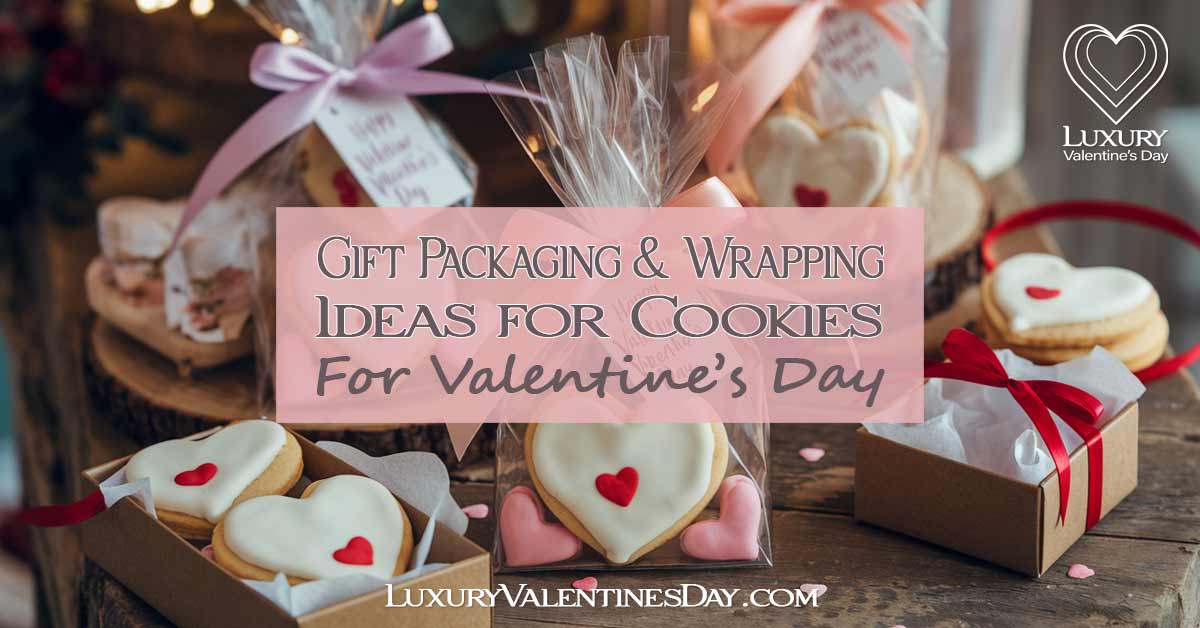 Gift Packaging & Wrapping Ideas for Cookies | Luxury Valentine's Day