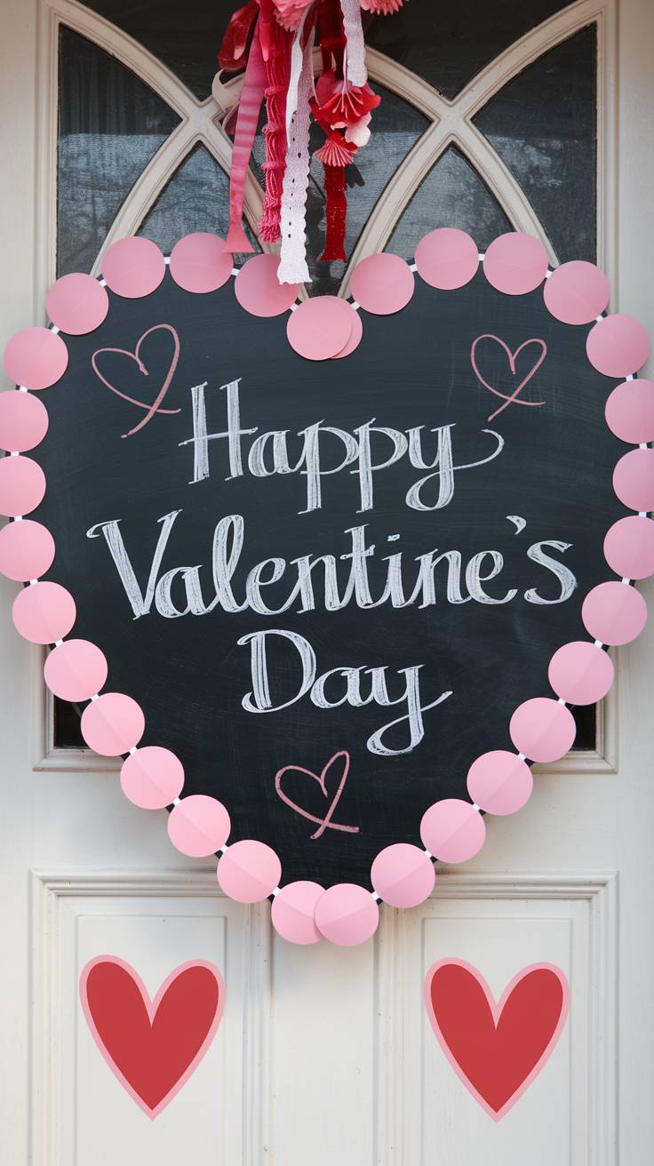 Chalkboard Sign for Personalised Valentines Messages