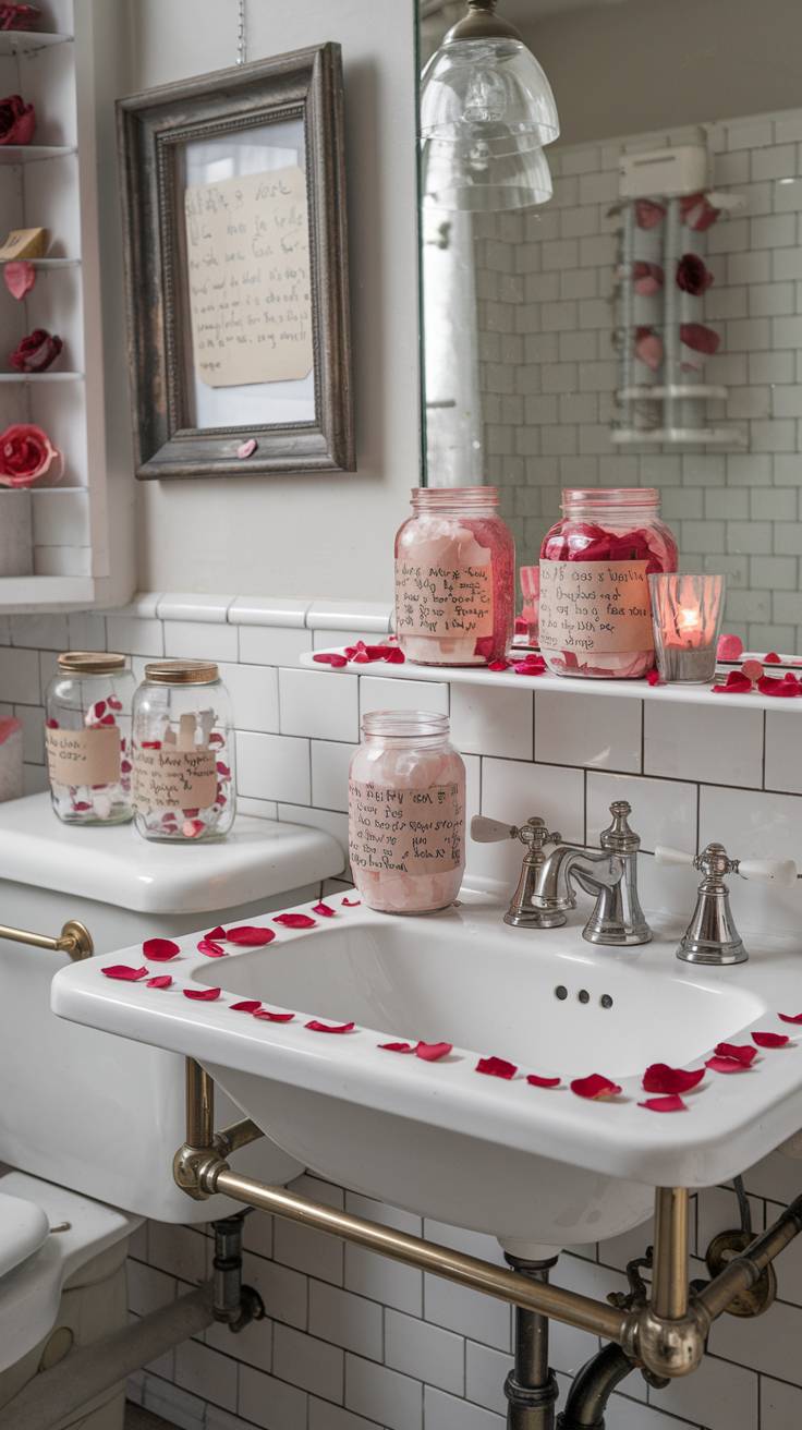 27+ Valentine’s Day Bathroom Décor Ideas Romantic & Stylish Designs
