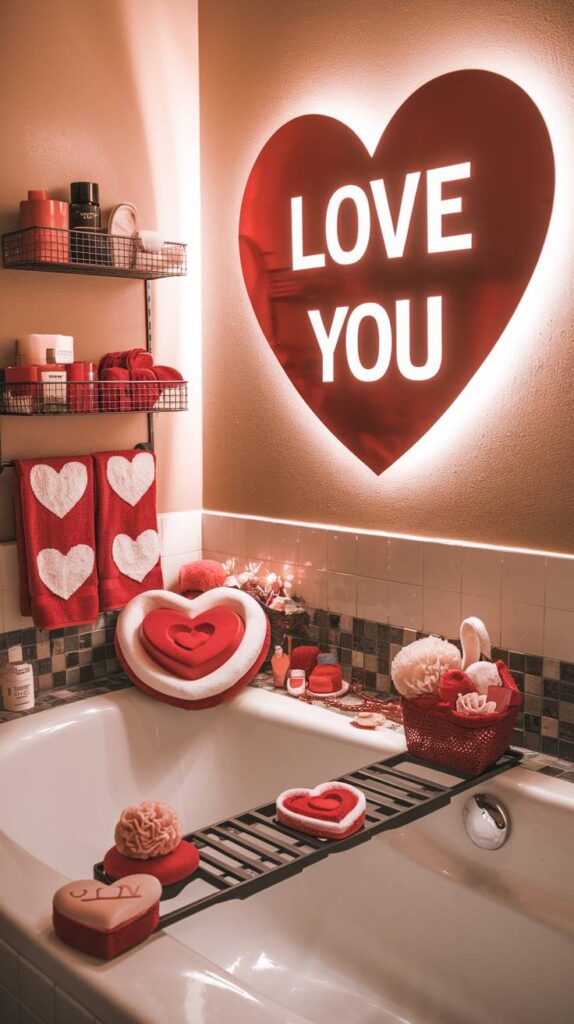 Valentine's Day Bathroom Décor Ideas