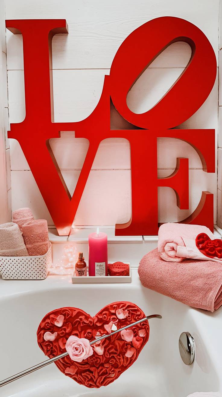 27+ Valentine’s Day Bathroom Décor Ideas Romantic & Stylish Designs