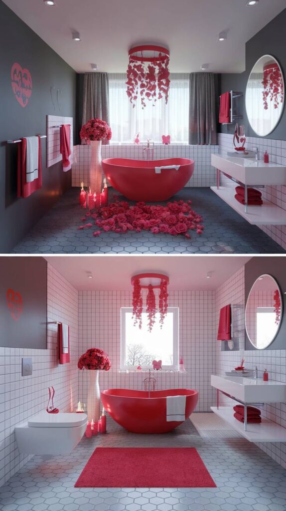 Valentine's Day Bathroom Décor Ideas