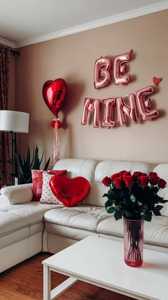 Valentine' s Day Living Room Decor