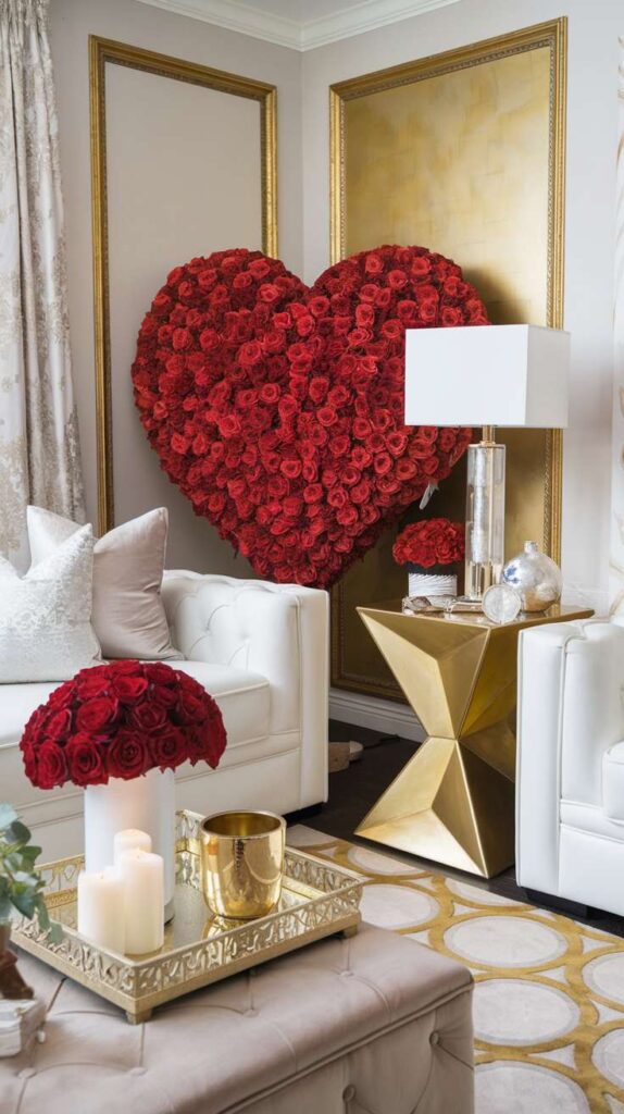 Valentine' s Day Living Room Decor