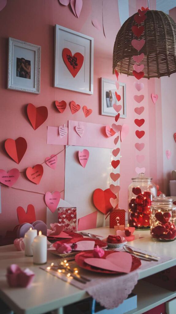 Valentine' s Day Living Room Decor