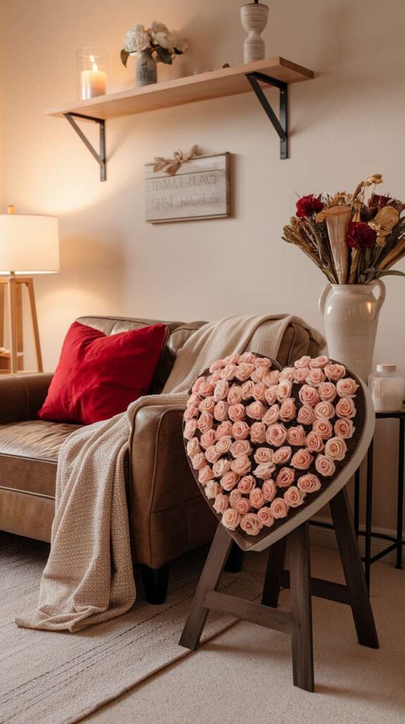 Valentine' s Day Living Room Decor