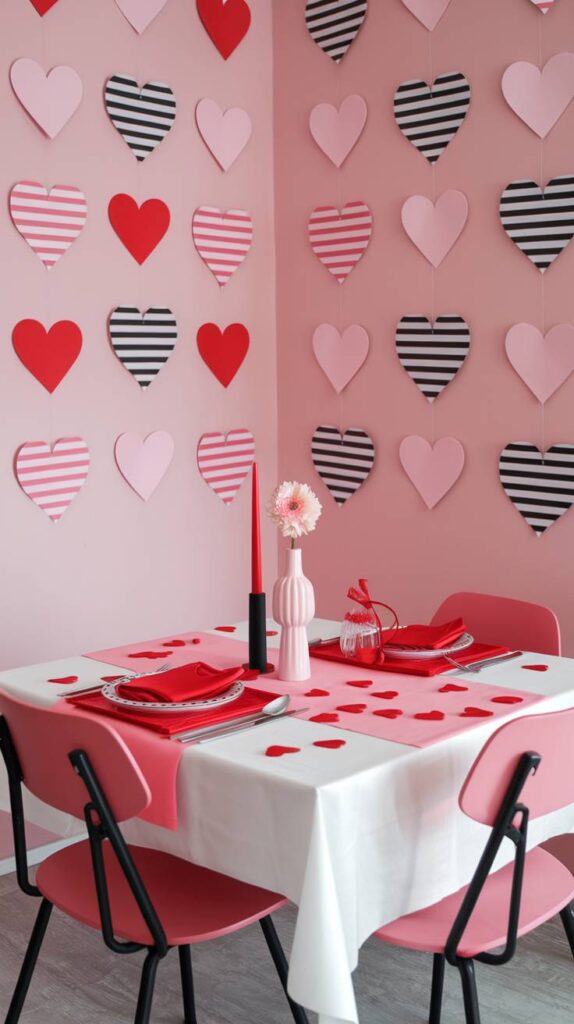 Winter Valentine's Day Decor: Valentine’s Table Setting Ideas