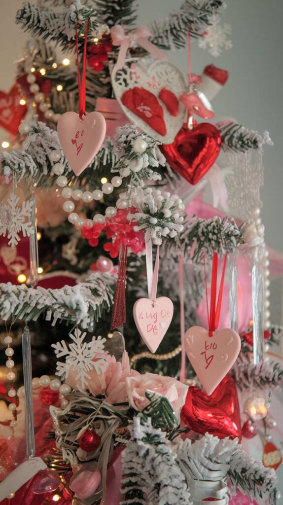 Winter Valentine's Day Decor: Valentine’s Day Tree Décor