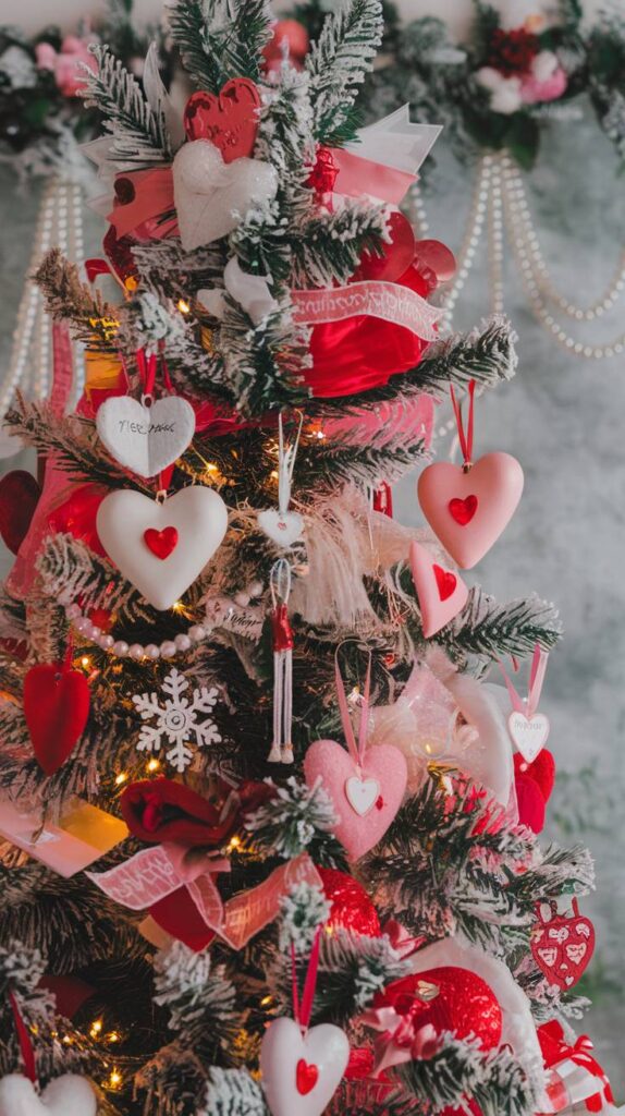 Winter Valentine's Day Decor: Valentine’s Day Tree Décor