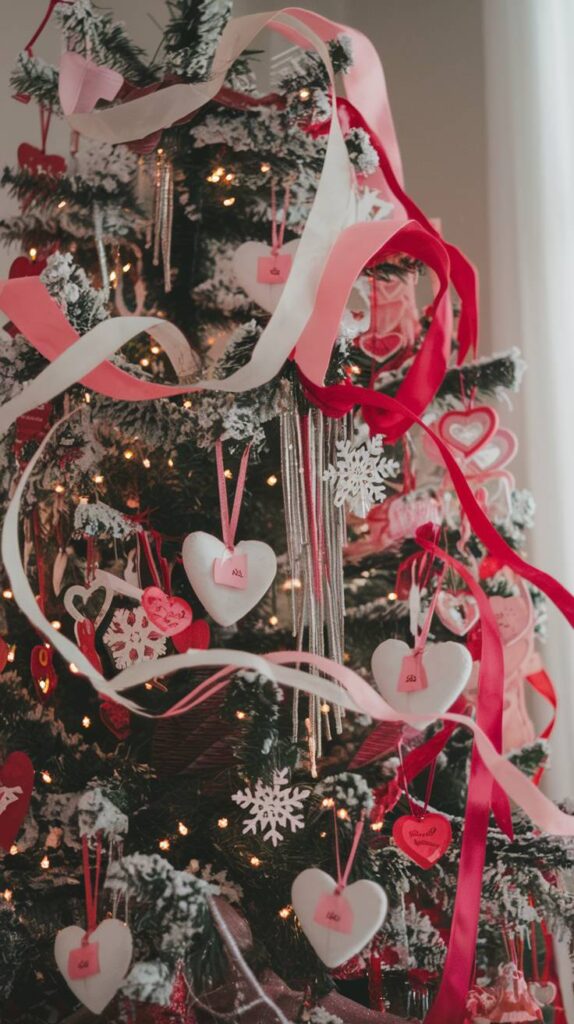 Winter Valentine's Day Decor: Valentine’s Day Tree Décor