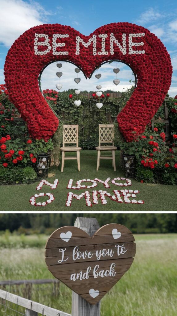 Winter Valentine's Day Decor: Outdoor Valentine’s Decorations